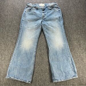 Mother Jeans The Bookie Flood Deans List Size 28 Blue Denim Made In USA